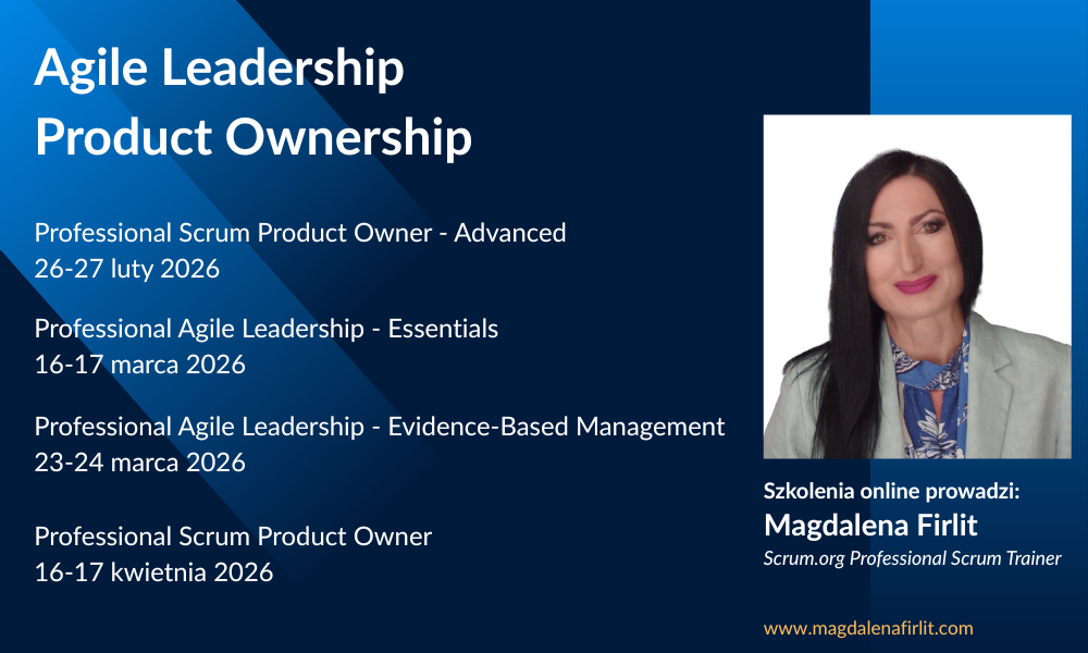 Szkolenia Scrum.org organizowane przez Magdalenę Firlit