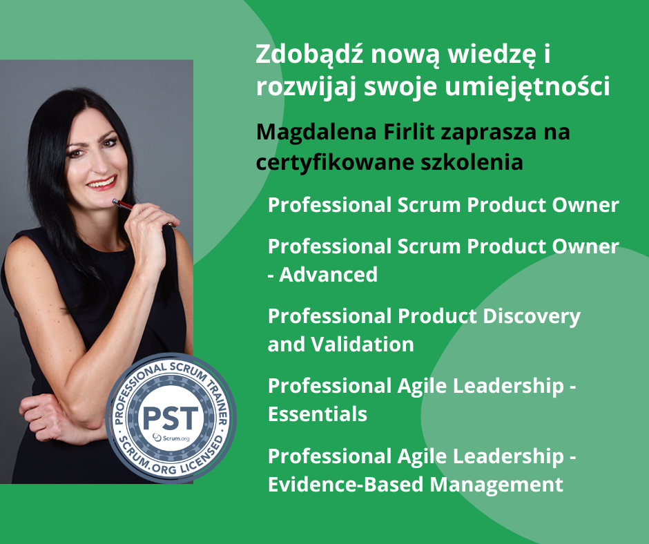 Wiosenna edycja akredytowanych  szkoleń ScrumOrg z Magdaleną Firlit